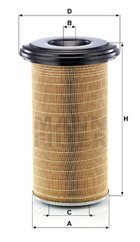 Luftfilter MANN-FILTER C 24 650/7