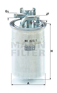 Bränslefilter MANN-FILTER WK 823/1