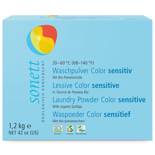 Sonett Pulvertvättmedel Kulör Sensitive, 1,2 kg