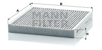 Kupéfilter MANN-FILTER CUK 2132