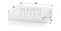 Kupéfilter MANN-FILTER CU 19 001