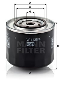 Oljefilter MANN-FILTER W 1126