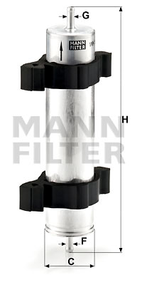 Bränslefilter MANN-FILTER WK 521/2