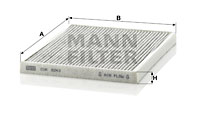 Kupéfilter MANN-FILTER CUK 2243
