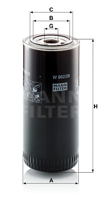 Oljefilter MANN-FILTER W 962/28