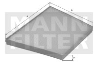 Kupéfilter MANN-FILTER CU 25 025