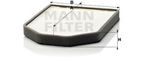 Kupéfilter MANN-FILTER CU 2949-2