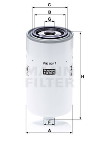 Bränslefilter MANN-FILTER WK 9047