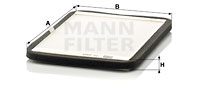 Kupéfilter MANN-FILTER CU 2424