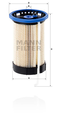 Bränslefilter MANN-FILTER PU 7018