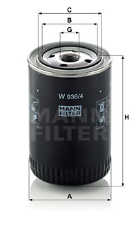 Oljefilter MANN-FILTER W 936/4