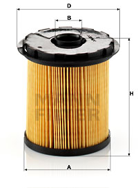 Bränslefilter MANN-FILTER PU 822 x