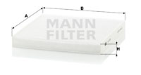 Kupéfilter MANN-FILTER CU 2132