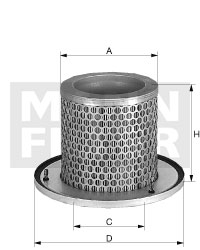 Sekundärluftfilter MANN-FILTER C 1374/2 KIT