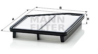 Luftfilter MANN-FILTER C 2421