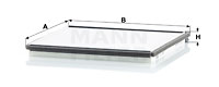 Kupéfilter MANN-FILTER CU 2225