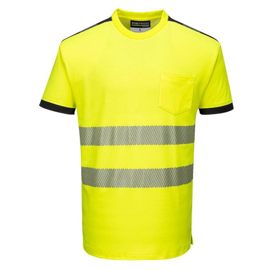 Portwest PW3 T-shirt Hi-Vis gul XS