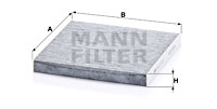 Kupéfilter MANN-FILTER CUK 22 021