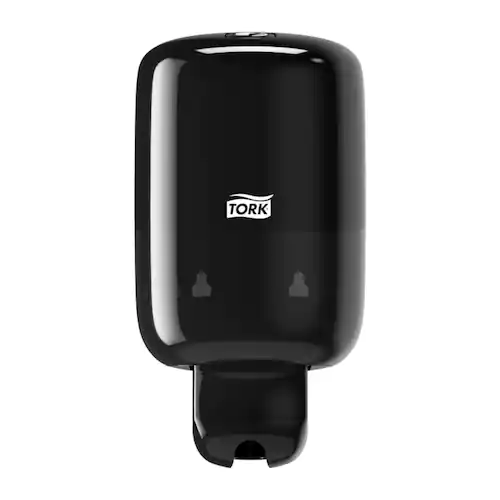 Tork Dispenser för tvål och lotion, svart, plast, 500ml 206 x 112 x 114mm