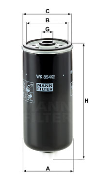 Bränslefilter MANN-FILTER WK 854/2