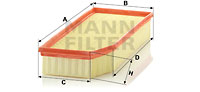 Luftfilter MANN-FILTER C 38 145