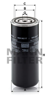 Bränslefilter MANN-FILTER WDK 962/17