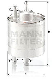 Bränslefilter MANN-FILTER WK 513/5