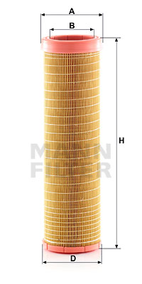 Sekundärluftfilter MANN-FILTER CF 15 116/2