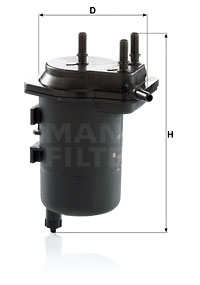 Bränslefilter MANN-FILTER WK 939/5