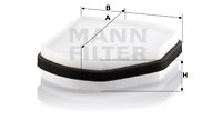 Kupéfilter MANN-FILTER CU 2897