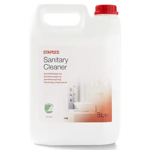 Staples Rengöringsmedel för toalett och badrum, blomster, blått koncentrat, 5l