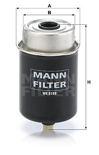 Bränslefilter MANN-FILTER WK 8189