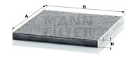 Kupéfilter MANN-FILTER CUK 2435
