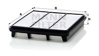 Luftfilter MANN-FILTER C 2743