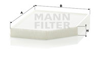 Kupéfilter MANN-FILTER CU 2450