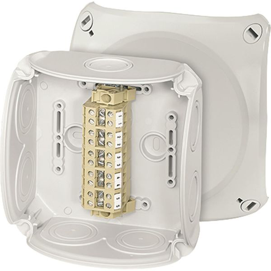 Hensel DK 0604 A Kopplingsdosa med plint, CU/AL 4 mm