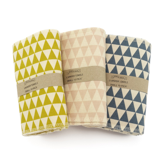 Hildebrandt Sustainable Living Unpaper Towels Mönstrade - Small, 10-pack Blått mönster