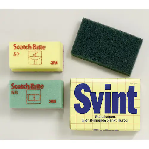 Scotch-Brite Skrubbsvamp 363, polyester, 70 x 150 mm, vit