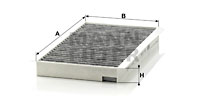 Kupéfilter MANN-FILTER CUK 3139