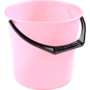Hink plast transparent rosa, 10 l