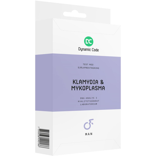 Dynamic Code Test Med Självprovtagning - Klamydia & Mykoplasma - Man 1 st