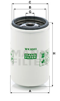 Bränslefilter MANN-FILTER WK 8003 x