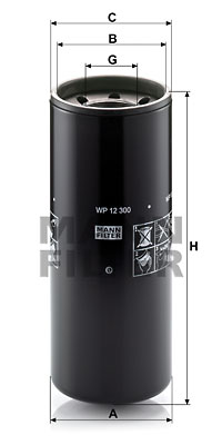 Oljefilter MANN-FILTER WP 12 300