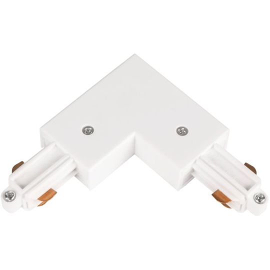 Hide-a-Lite LiteTrac L-anslutning 1-fas, vit Inner