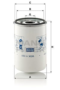 Bränslefilter MANN-FILTER WDK 11 001