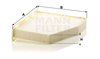Kupéfilter MANN-FILTER CU 2939