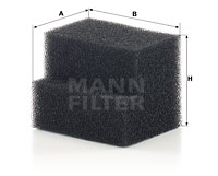 Filter, vevhusventilation MANN-FILTER LC 5008