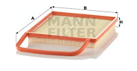 Luftfilter MANN-FILTER C 3575