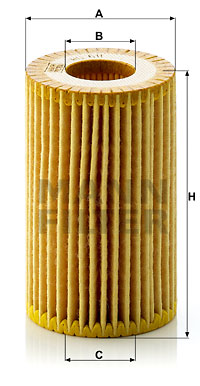 Oljefilter MANN-FILTER HU 611 x