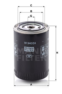 Oljefilter MANN-FILTER W 940/24